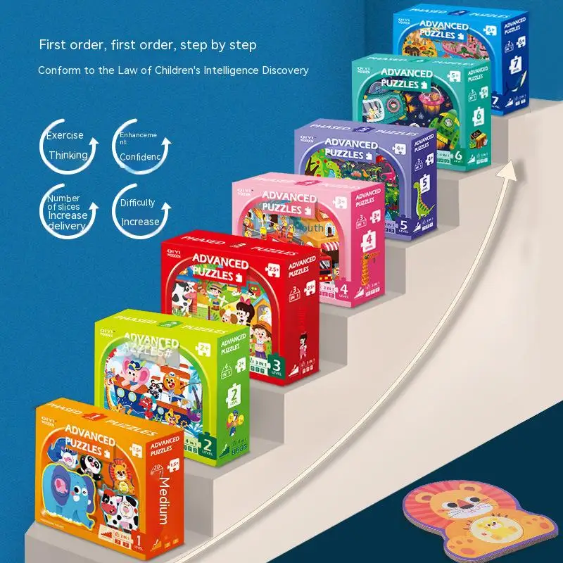 Высококачественная передовая образовательная головоломка Лидер продаж эволюционная бумага для животных транспорта Карта мира детей