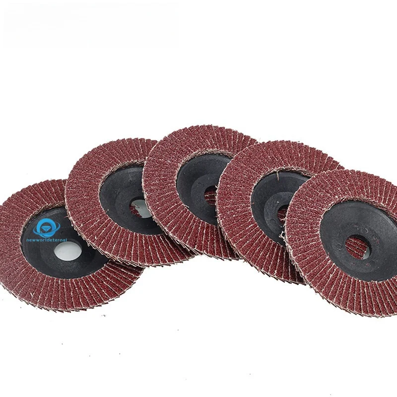 Sharp flat cloth wheel 100 blade angle grinder emery cloth wheel stainless steel woodworking wood grinding piece polishing leaf