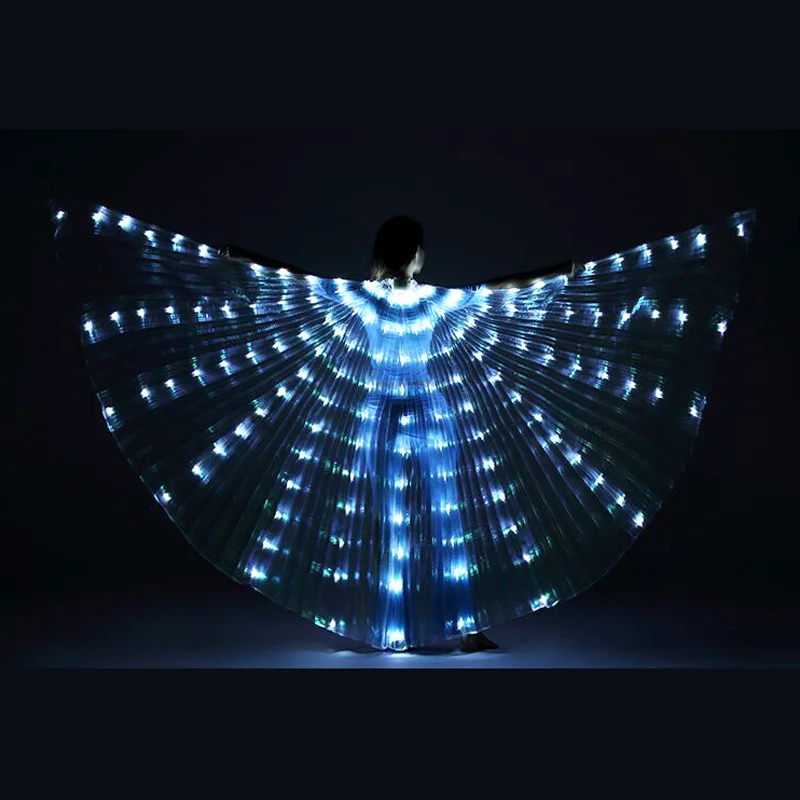 Stage LED props model full color glowing cloak cape for children luminous butterfly wings