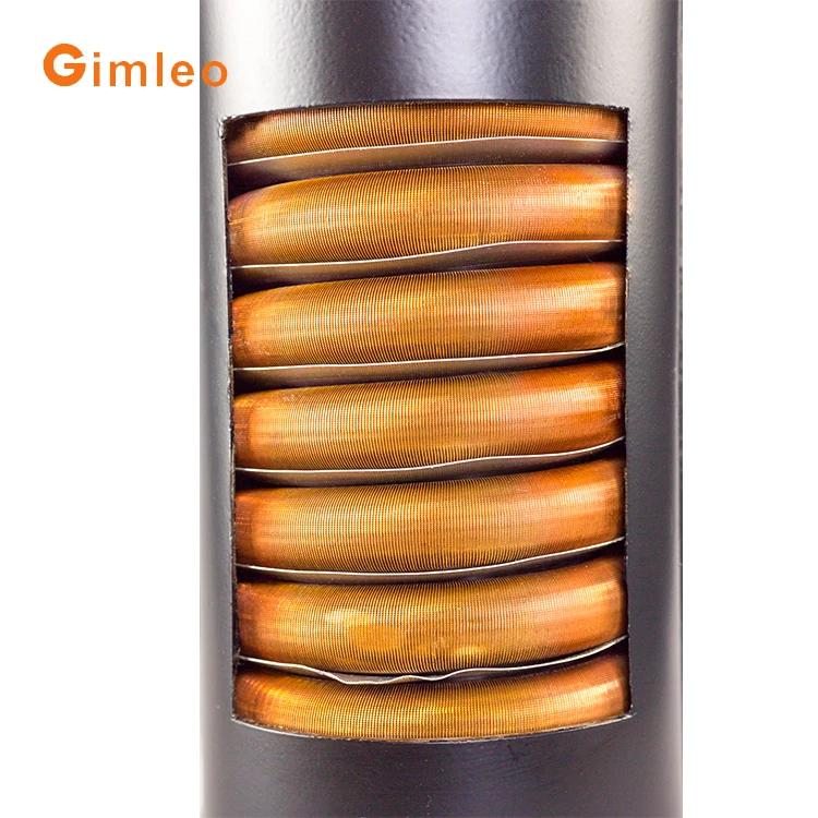 High efficiency single tube shell exchanger/ water heat pump exchangers