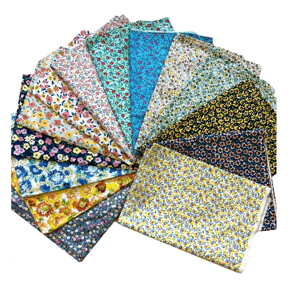 Free Samples Digital Print Fabric Custom Design Cotton Liberty London Fabric Poplin