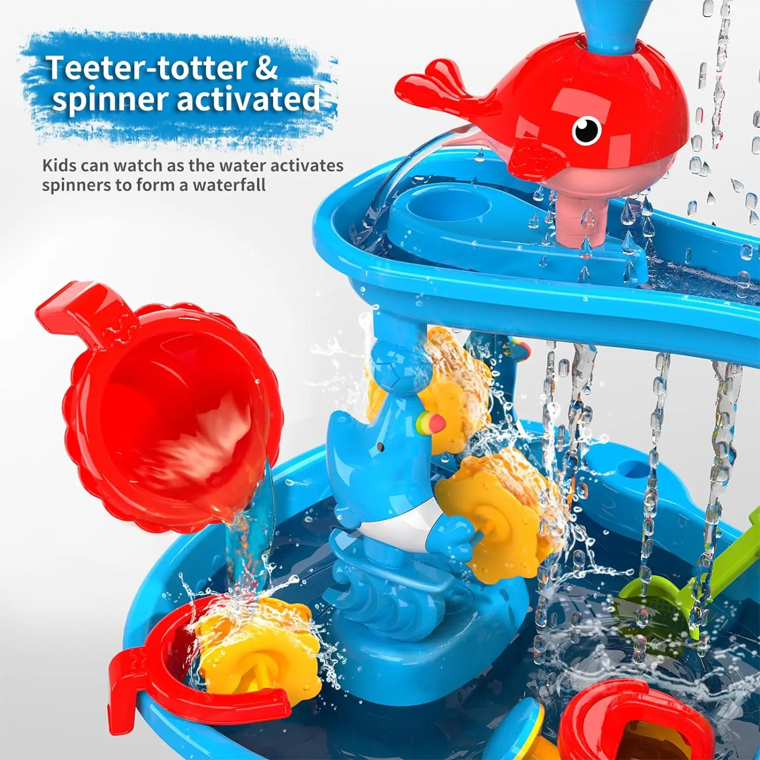 Water Table for Toddlers Kids Splash Sand Table Water Toys summer beach toys for kids