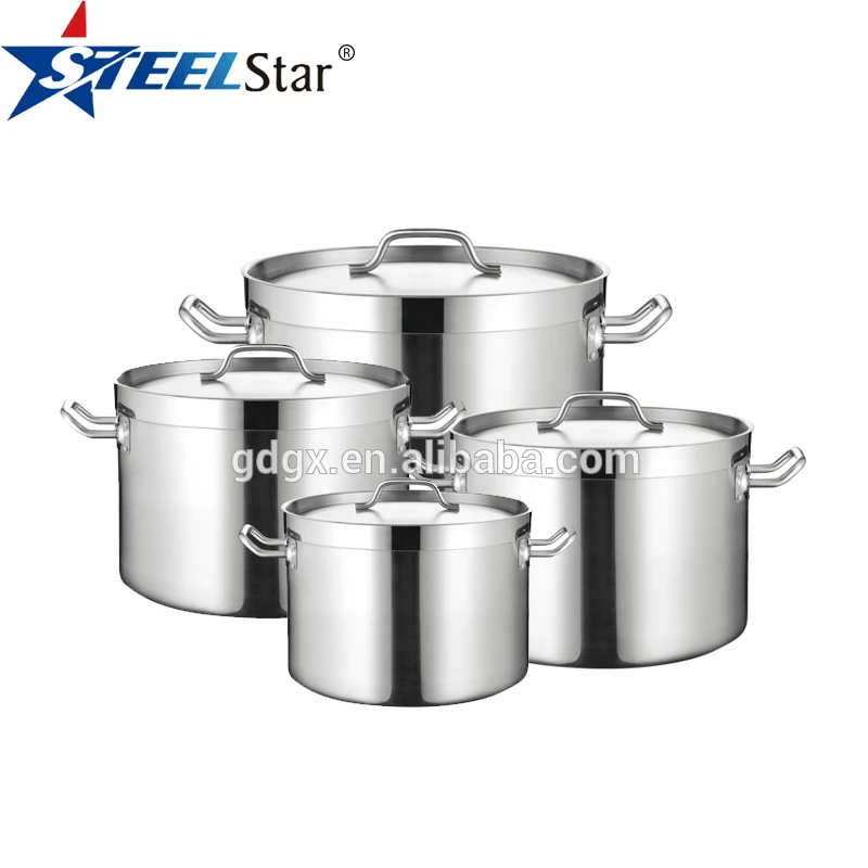 
Restaurant kitchen stainless steel stock pot 