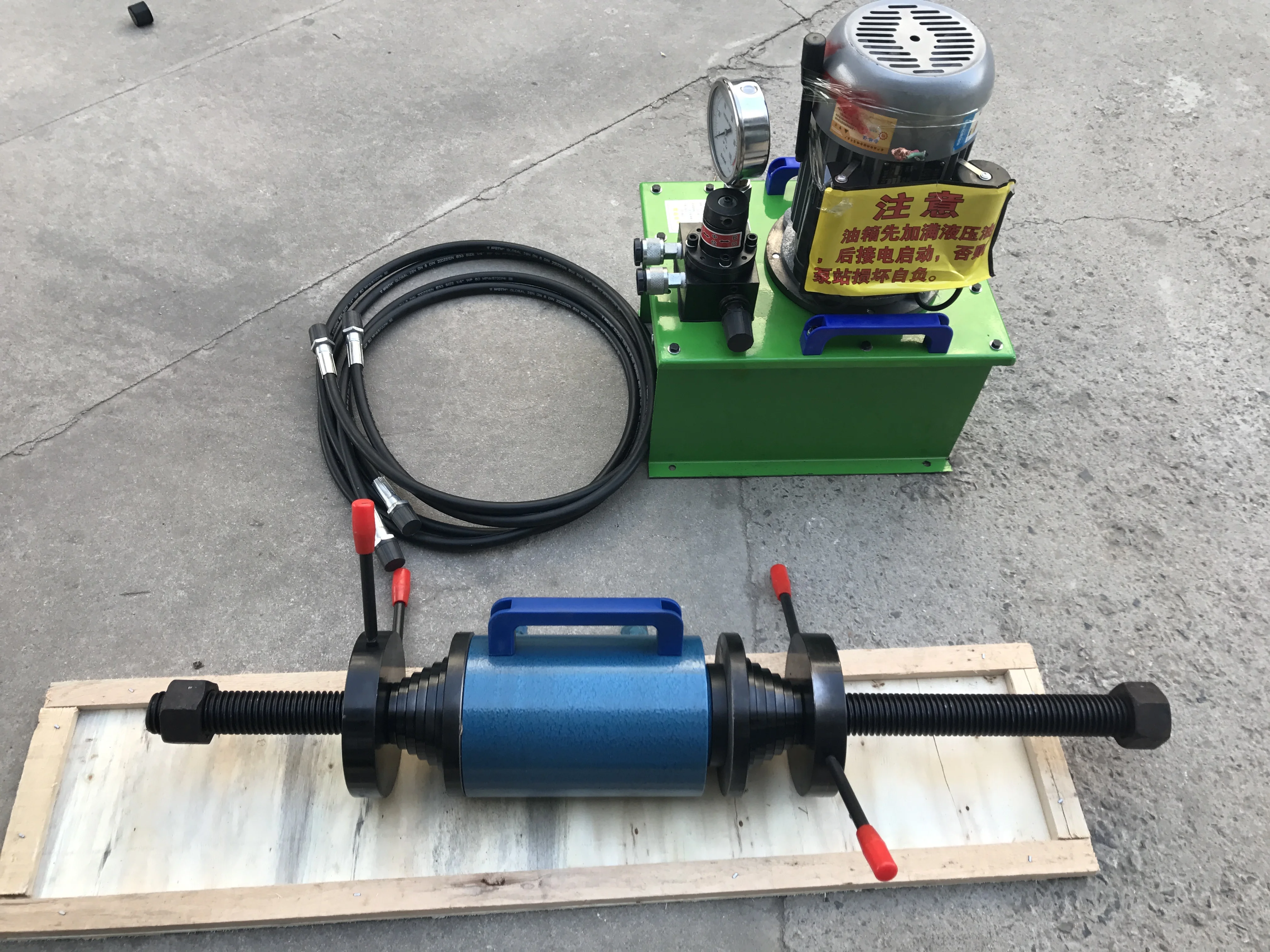Portable Sleeve Press Cylinder liner pressing tool Construction Machinery Bushing Press