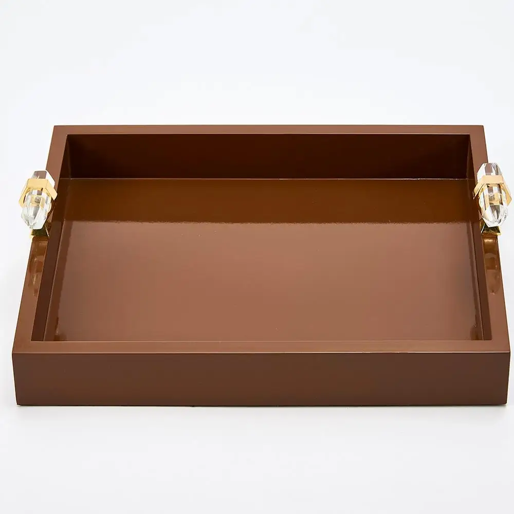 
High qulity Rustic Vintage Food Serving Wooden Board Nesting jewelry Handles wood tray for food 