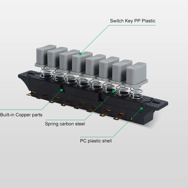 Good Product Kitchen Appliances Juicer Blender Parts Electronic 8 Pin Keyboard Button Blender Switch