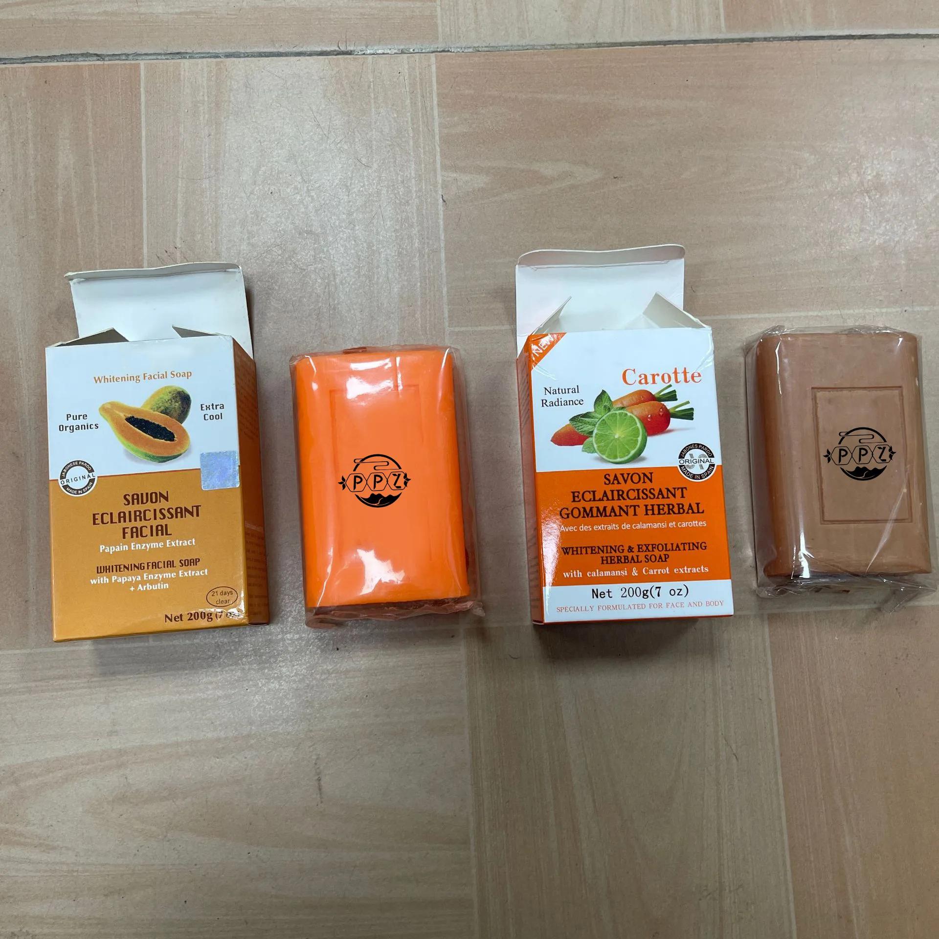 Wholesale Original Idole Brand 200g Idole Papaya Soap for Bath Fresh Body Skin Whitening Facial Soap Papaya Savon face soap bar