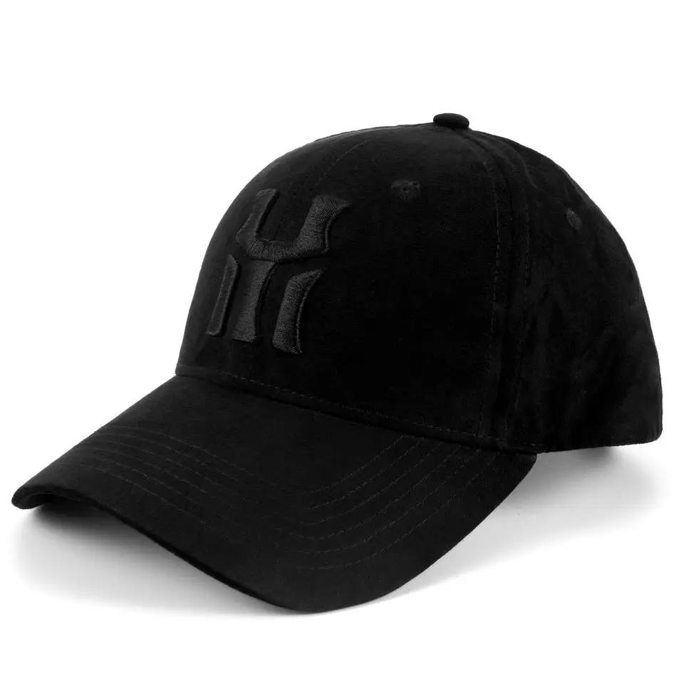 Wholesale OEM Custom Suede Material  6 Panel cap and hat Sports Caps Embroidered Unisex Customized Logo Baseball Caps