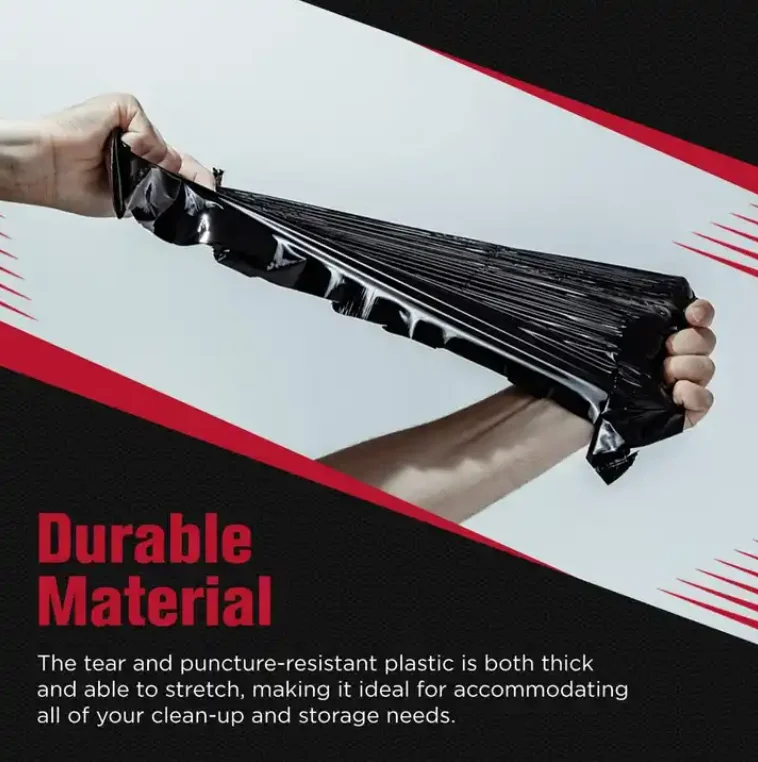 Heavy Duty Ldpe Big Recycle Eco Friendly Trash Garbage Bags Wholesale Kitchen Garbage Bags