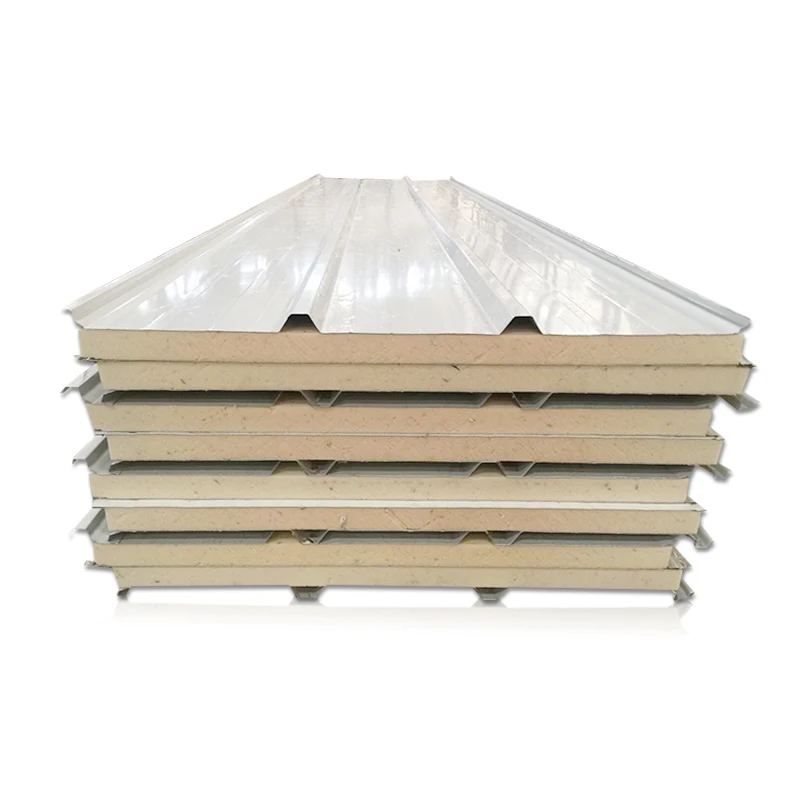 
Hot Sale Prefab Houses Interior Board Decorative Heat Insulation Polyurethane Sandwich Panel Ceiling For Wall And Roof 