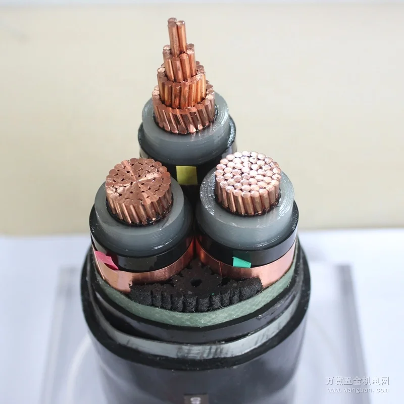 12/20KV High Voltage Electric Power Cable 3 Core 240mm2 CU/XLPE/SWA Armoured Cable