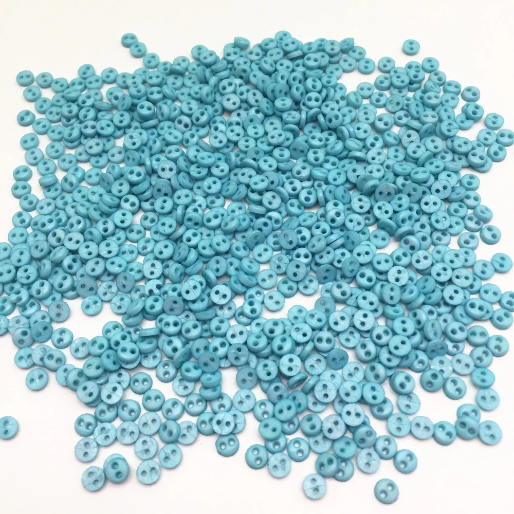 250 шт./пакет 4 мм мини пластиковые круглые 2 отверстия кнопки для кукольная одежда швейная фурнитура поделки своими