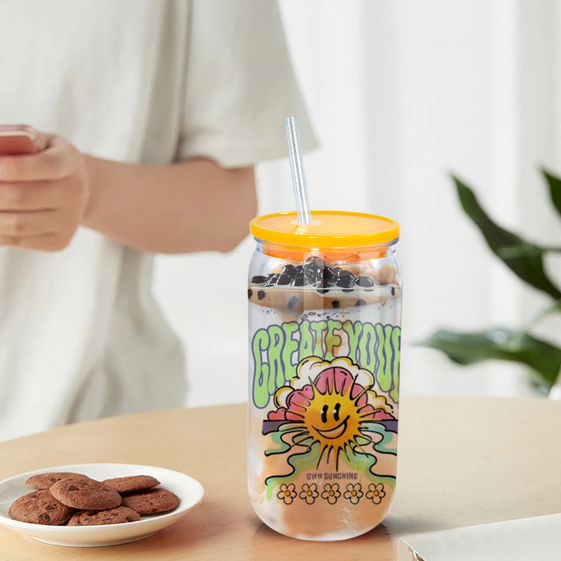 US warehouse in stock Hot Sales High Quality 16oz Custom Plastic Milk Tea Cup with Colorful Lid mix 10 colors