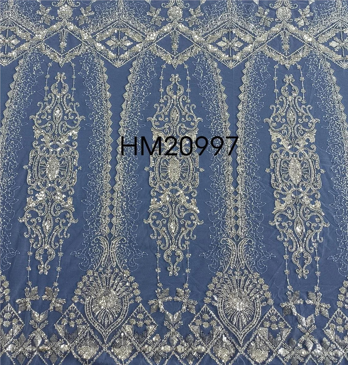 white wedding bridal lace embroidered fabric with beads sequins French tulle lace material lace fabric embroidery