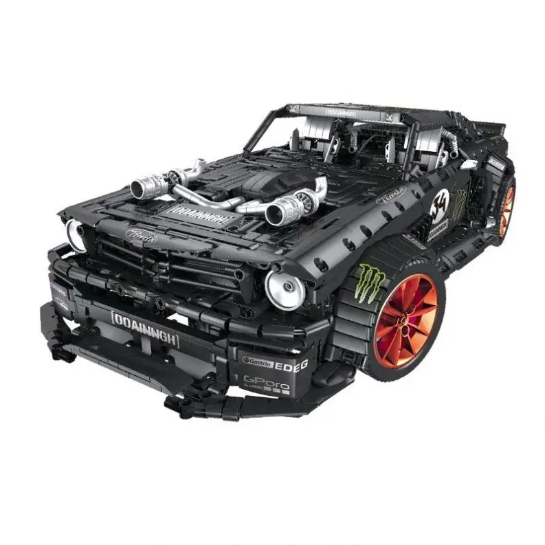 
RTS 3168 PCS DIY 2.4G Ford Mustan RC Racing Building Blocks Car Brick Sport Legos Technic Motor Cars Kids Toys 