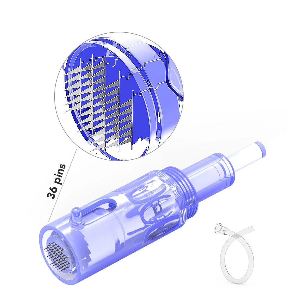 Сменные картриджи, одноразовые иглы для дермапена 9 12 24 36 42 Nano 3D 5D, микро иглы, иглы для кожи лица