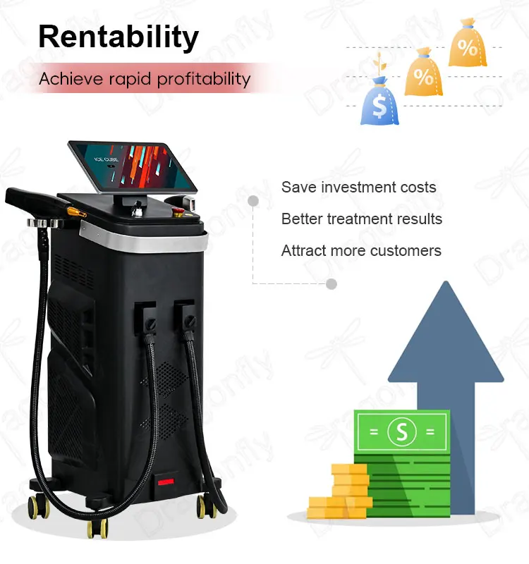 diode laser 980 nm hair removal machine 4 wavelengths with skin analysis technology 1200w 1600w 1800w 2000w 2400w for choice