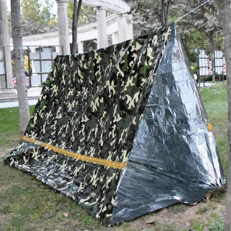 Portable Waterproof Emergency Survival Shelter Sleeping Bag Tube Tent 2 Person Tube Tent Survival Shelter