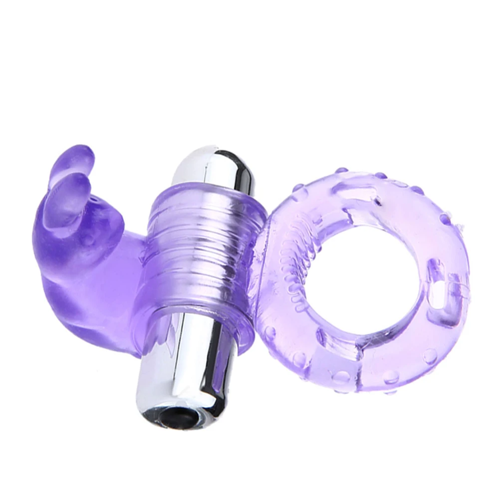 
High Quality TPE Exquisite 7 Frequencies Strong Vibration Rabbit Cock Ring 