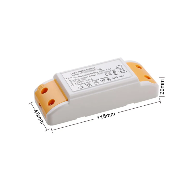 CE listed 12V 72W Constant Voltage LED power supply