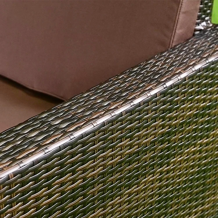 2023 New Arrival Modern luxury Outdoor Furniture Set wicker garden furniture patio garden round big rattan sofa set