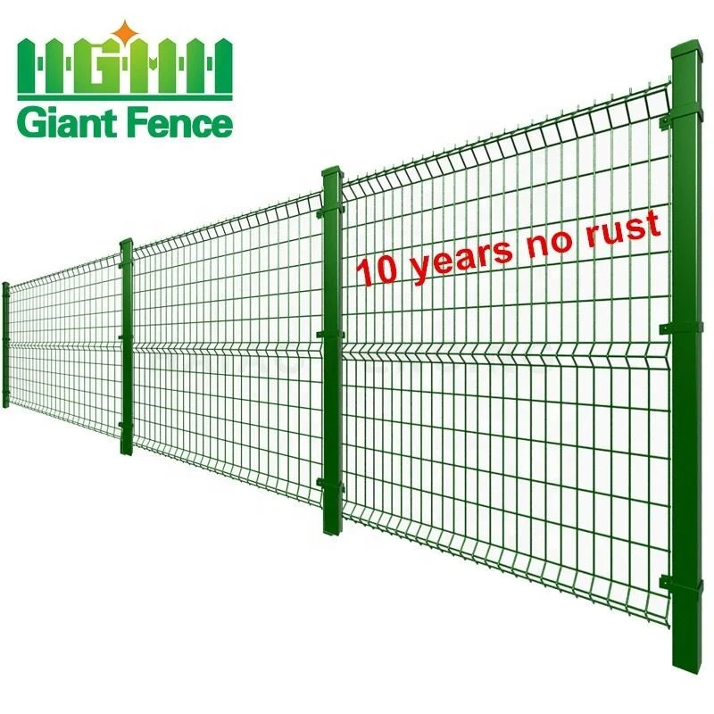 Garden Buildings Supplies Outdoor Metal Material 3D Bending Curved Welded Steel Wire Mesh Garden Panel Fencing home fence