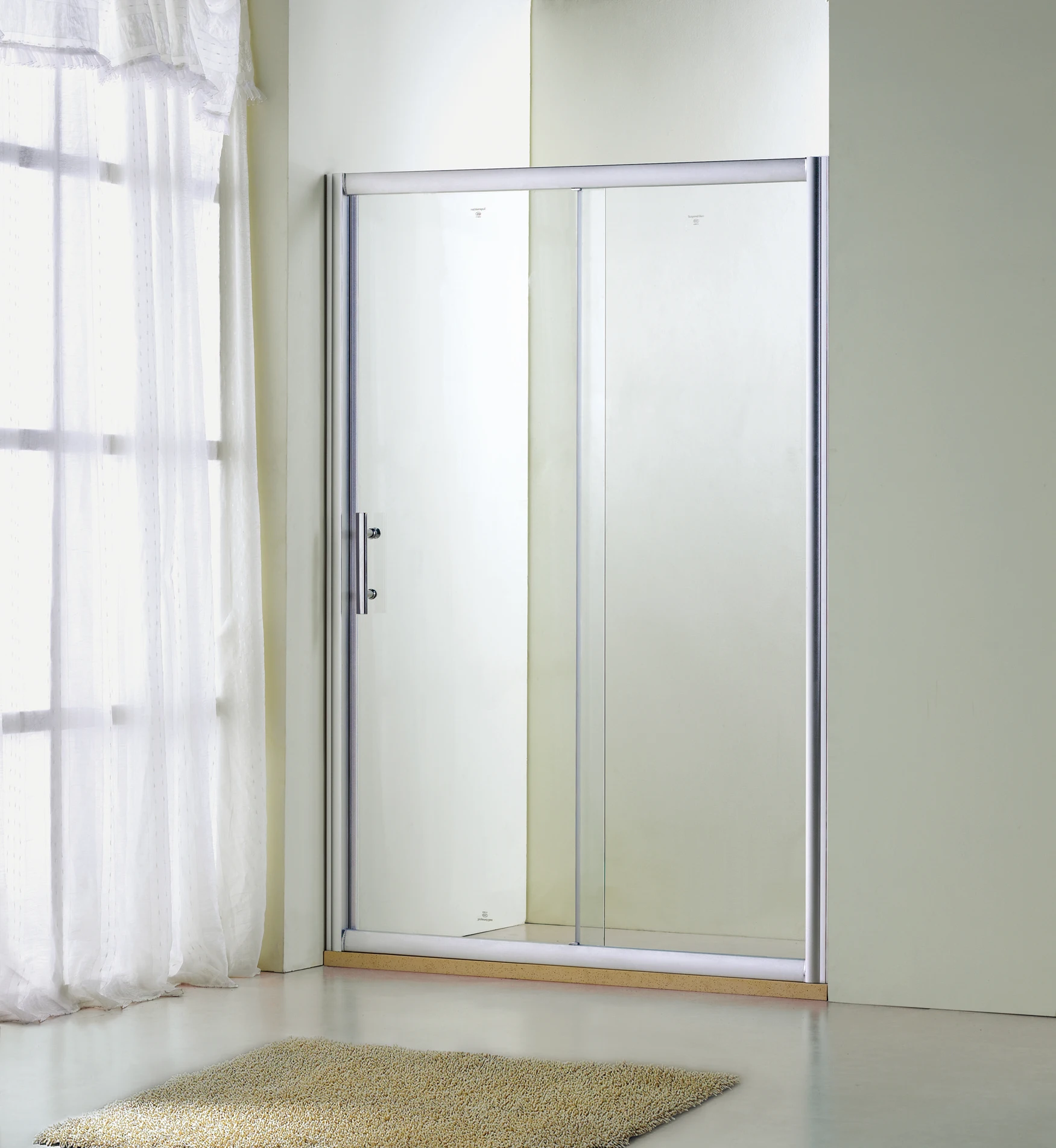 Aluminium shower room glass shower screen sliding glass shower door