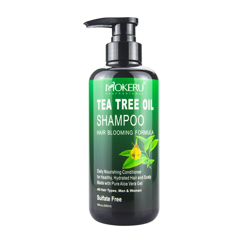 OEM Private label Hair loss products Shampoo Dandruff Scalp Tea Tree  Oil Organic Herbal Natural hair growth shampoo