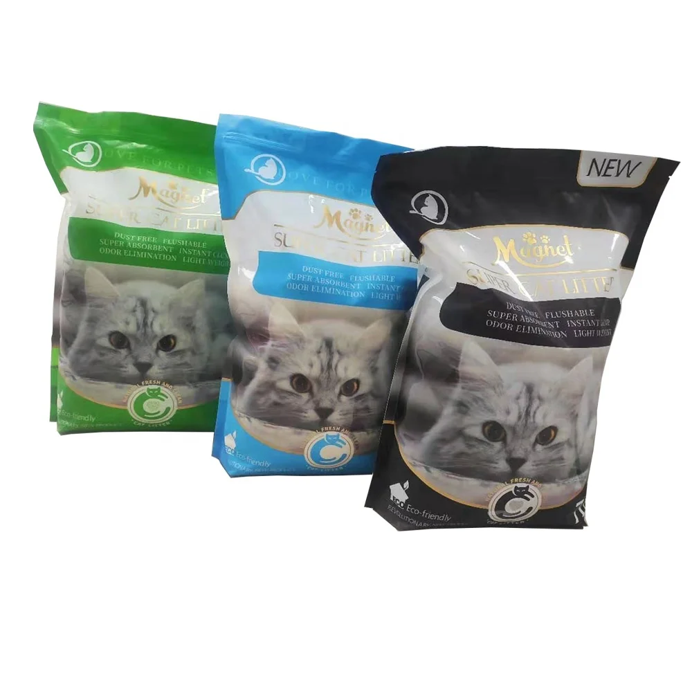 2020 new cat litter 7L dust free clumping cat litter super odor elimination tapioca cat litter