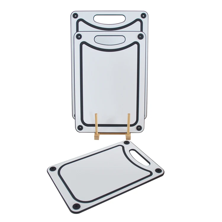 Wholesale 3 Pieces Large Plastic Chopping Board Food Grade Multi-Size Kitchen Rpp Cutting Board With Hole