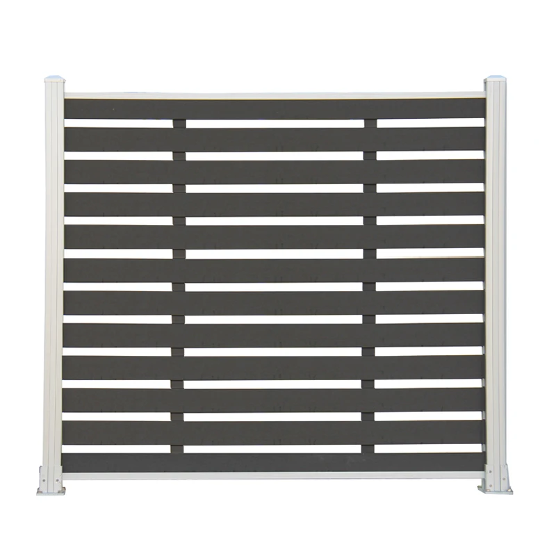 Wholesale Supplier Privacy Outdoor Vinyl Wpc Fence Panel Boards Garden Fence Coated Plastic