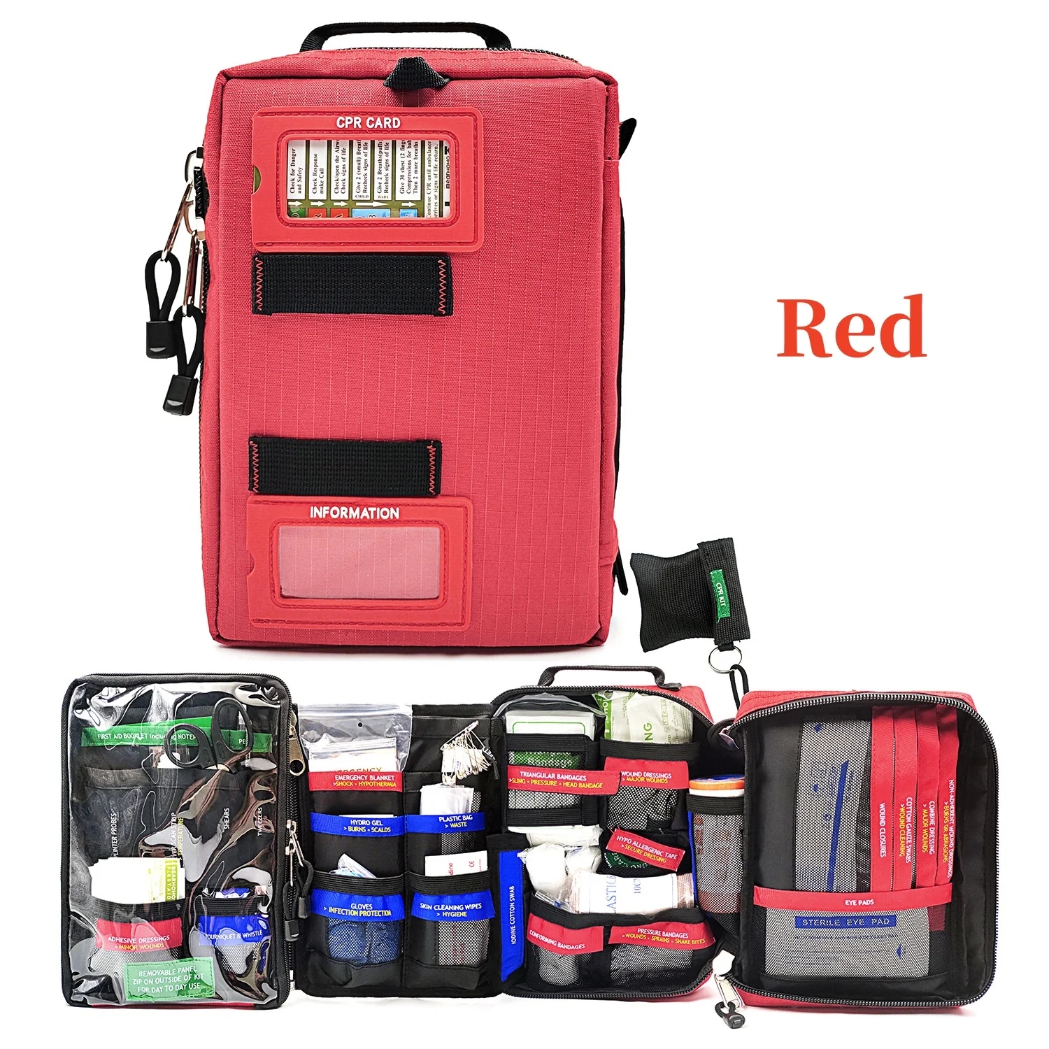 TJD 2024 IFAK Molle Pouch Survival Kit Outdoor Gear Emergency Kit Trauma Bag Survival First Aid Kit for Camping