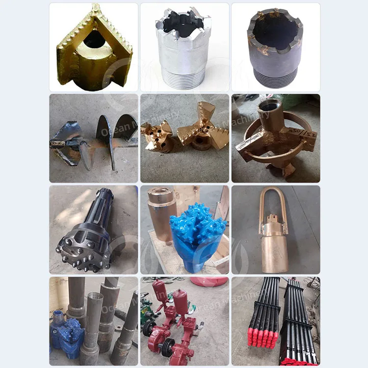 OCEAN Tractor Mounted Drill Machine Hydraulic Water Well Drill Rig for Mine Without Compressor