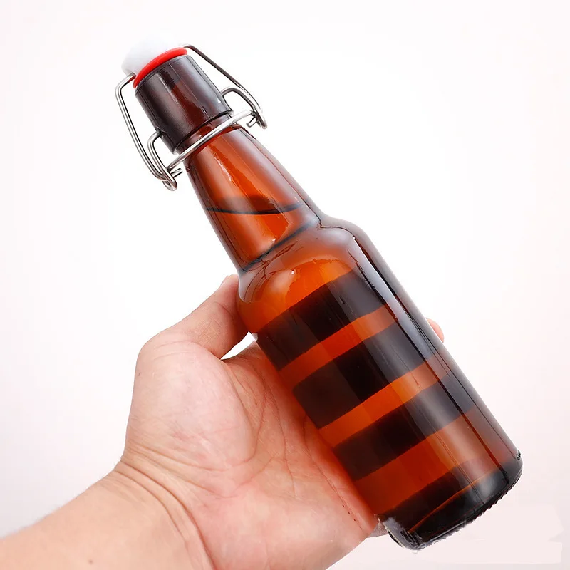 Factory Wholesale 330ml 500ml 750ml 1000ml Swing Top Beer Bottle with Easy Wire Swing Cap