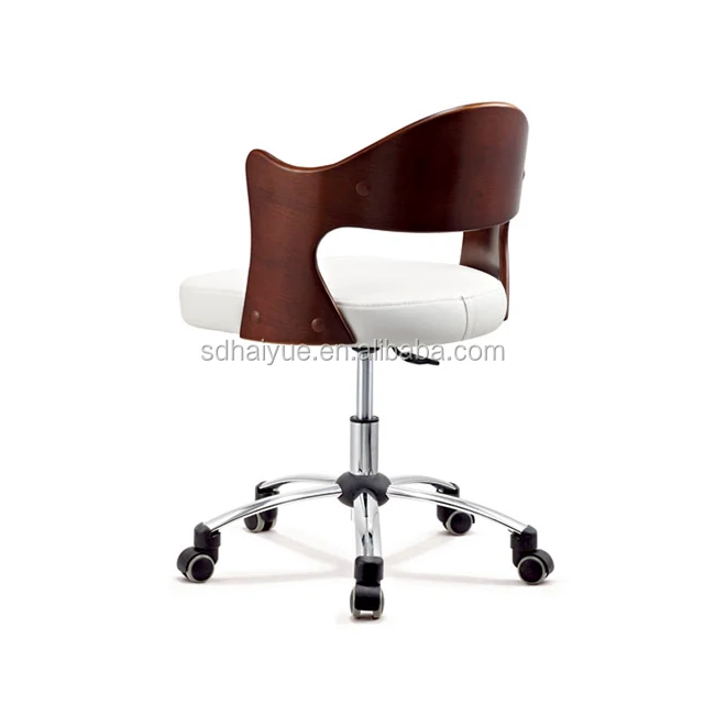 HAIYUE Modern Office Furniture Plywood PU Leather Computer Desk Chair Staff Chair HY2012