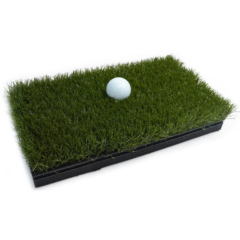 Golf Grass Mat Turf High Quality Custom Logo Rubber Base Long Grass 3D Golf Hitting Mat