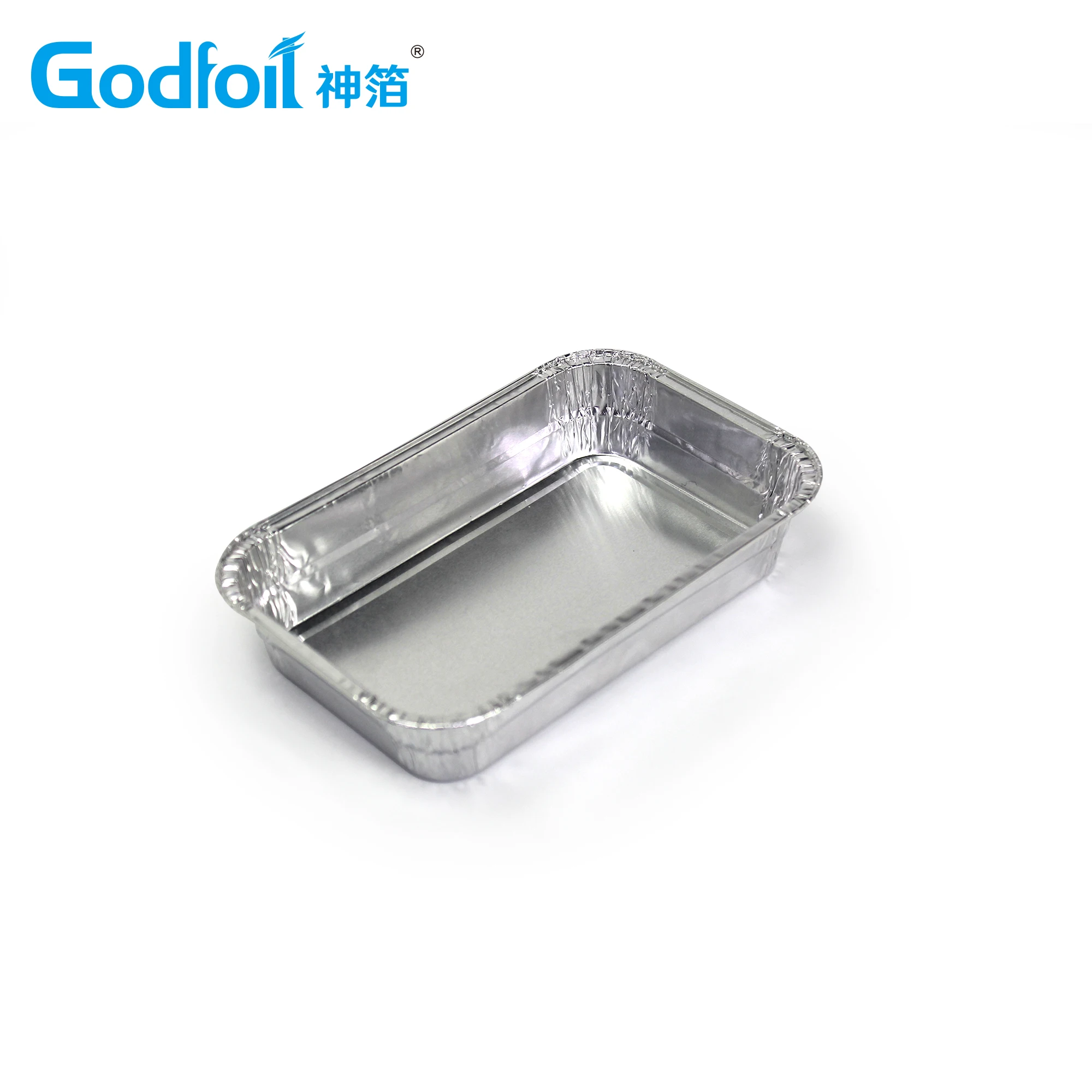OEM Disposable Airline Use Aseptic Aluminum Foil Container For Food Wrapping
