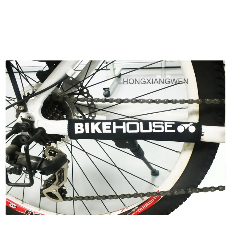 Promotional customized neoprene bicycle frame chain cover bicycle protector
