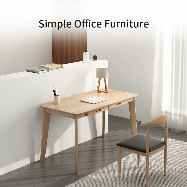 Simple Cheap Computer Home Office Workstation Student Adults Wood Study Writing Table