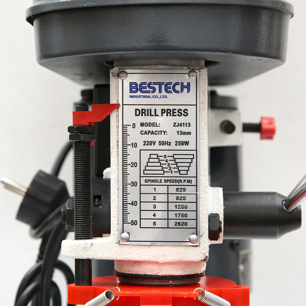 16 мм Настольный сверлильный станок 350 Вт стационарный сверлильный станок 16 скоростей промышленный уровень сверлильный станок