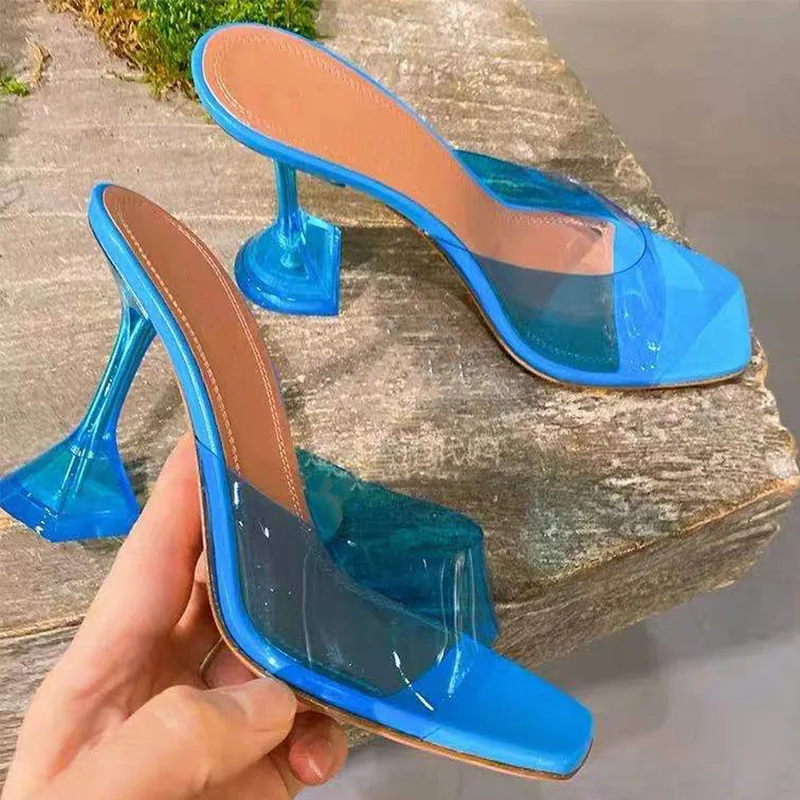 New Fashion Spring and Summer Slides Sandals for Women Slippers Transparent PVC Women Shoes Dropshipping Wholesale Custom Design
