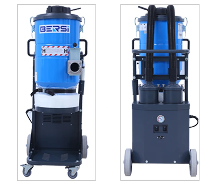 
Two Ametek engine concrete polishing dust free vacuum cleaner 