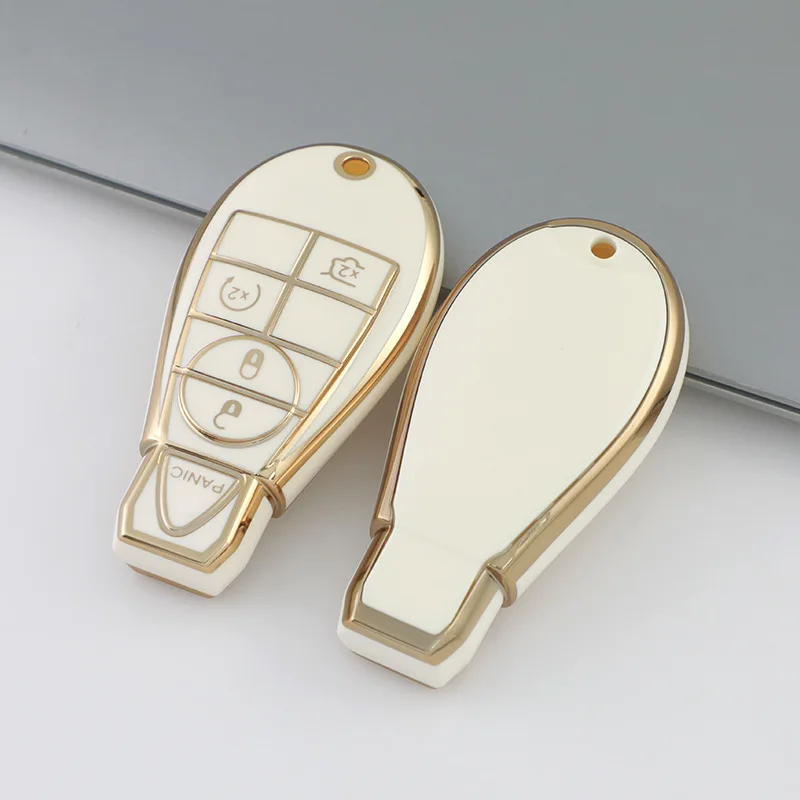 TPU Car Key Cover for Jeep Commander Grand Cherokee Chrysler 300 Dodge Challenger Charger Magnum Journey Ram Remote Fob Case