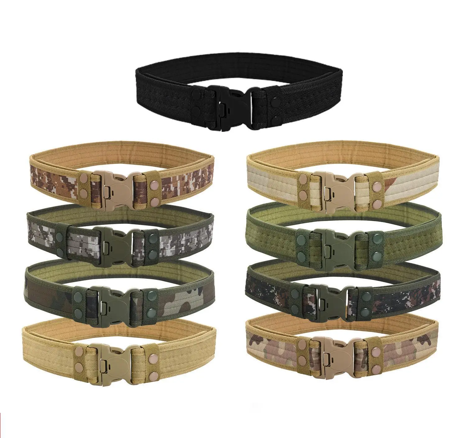 Outdoor Custom Quick Release Buckle Security Adjustable Customized Oxford waterproof tactical belt