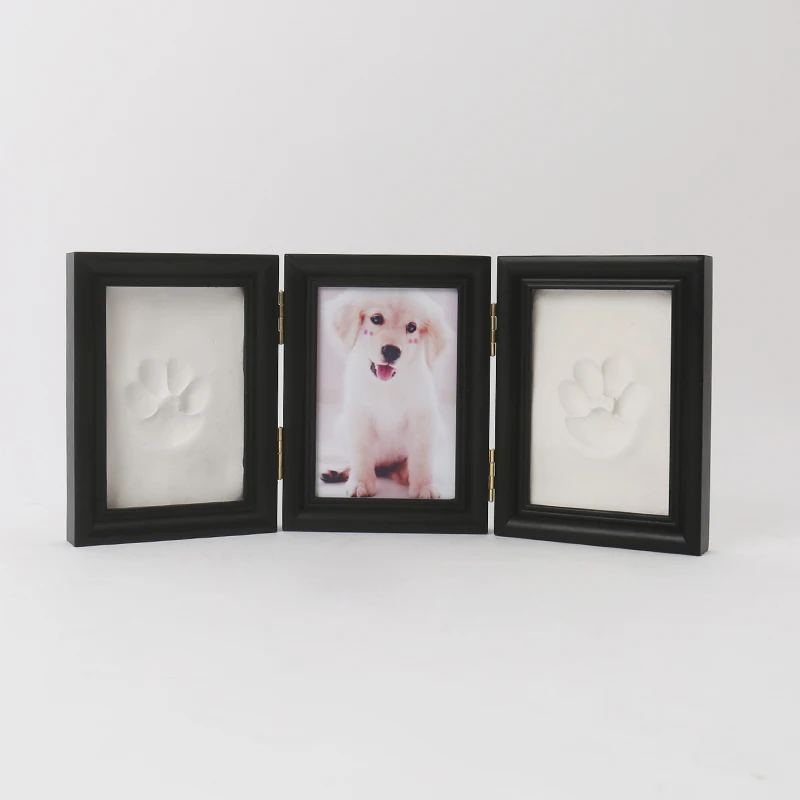 Commemorative of pet paw prints used for various small animal Premium Wooden Photo Frame DIY set