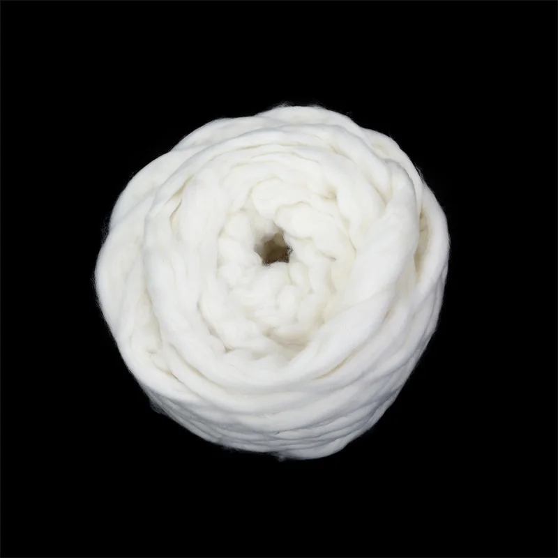 Wholesale Australia Merino Wool Tops / Wool Roving  for Spinning and Carpet Textile Material