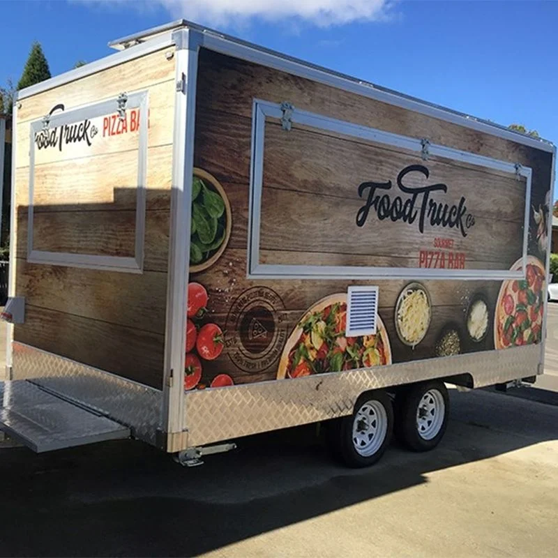 Smart mobile coffee cart mobile concession food cart trailer with coffee machine