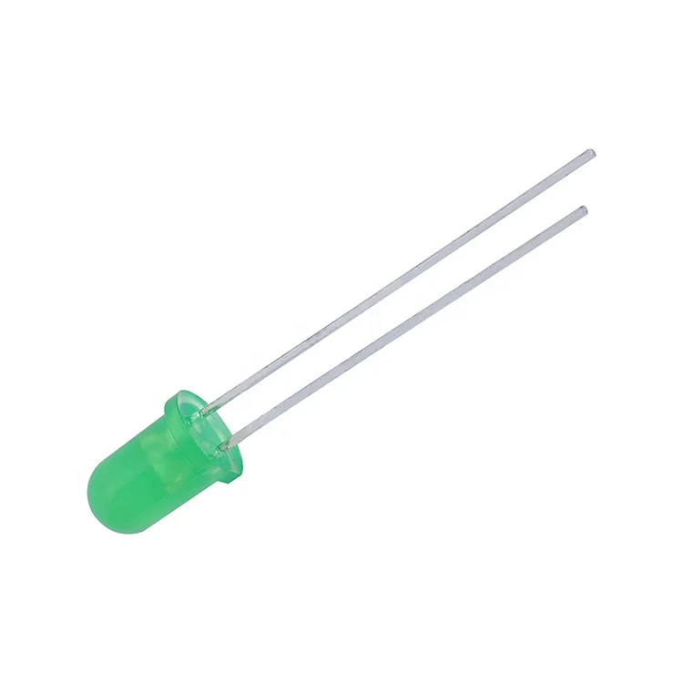 DIP Standard True Green 5mm round LED Lamp