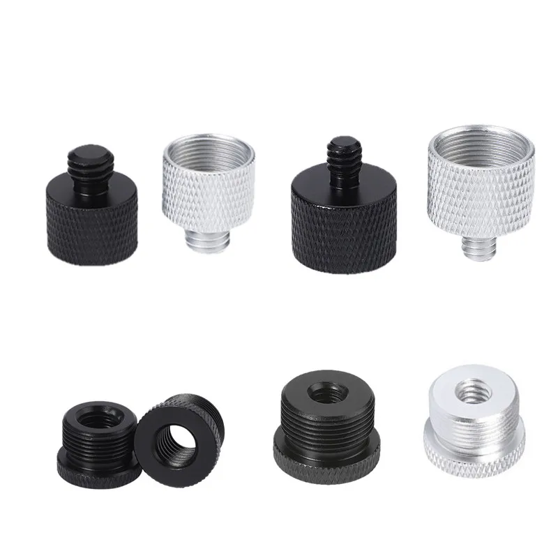 microphone and accessories 5/8 Female To 1/4 Male Threaded Screw Tripod Flash Light Bracket   5/8 to 3/8 adapter microphone