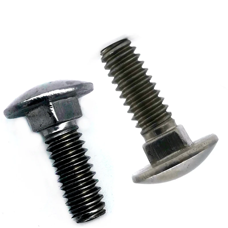 A325 DIN6914 ss304 / 316 stainless steel / carbon steel 8.8 Gr round / hex / pan / square head bolt with nut